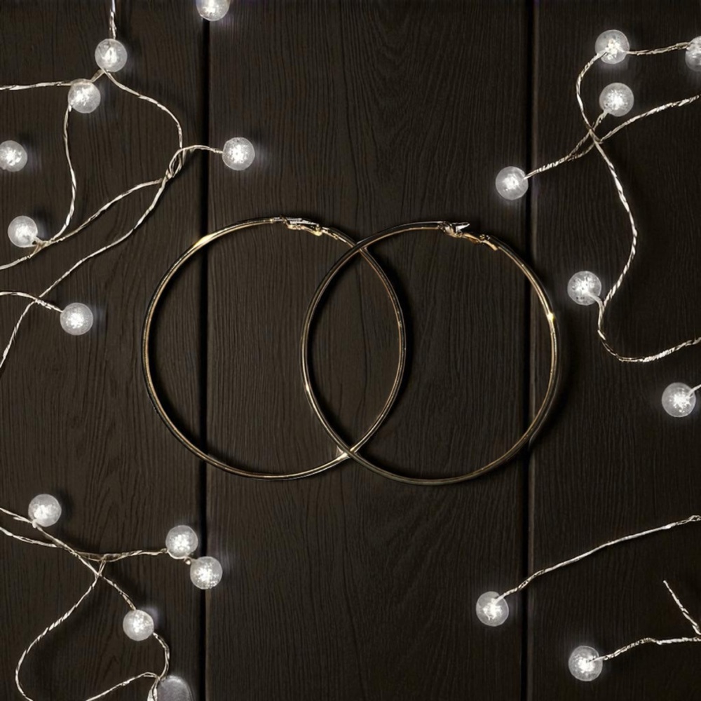 Elegant Gold Big Hoop Earrings